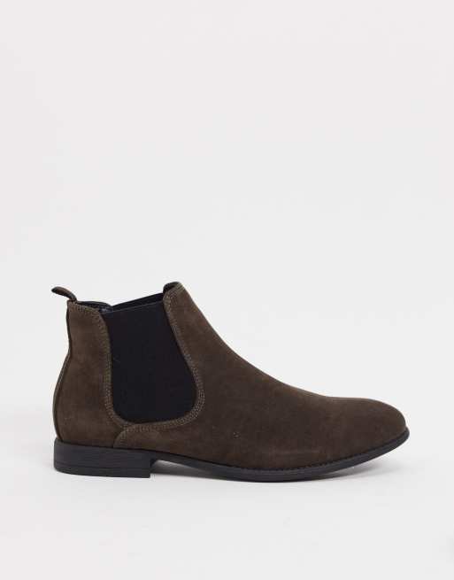 brown chelsea boots asos