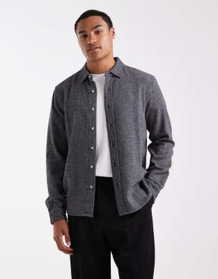 New Look - Chemise à chevrons - Bleu marine