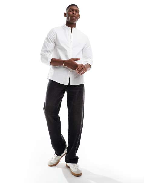 New Look - Chemise à col officier - Blanc - view 1