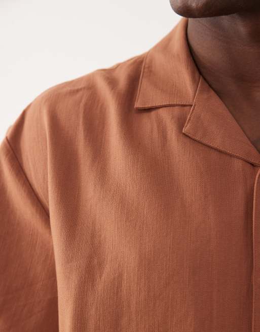 New Look - Chemise d'ensemble coupe carrée - Rouille, 3 de 5