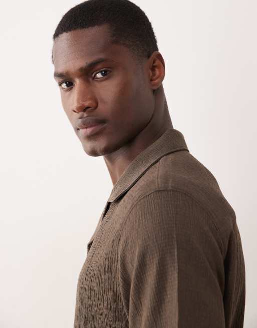 New Look - Chemise d'ensemble froissée - Marron , 4 de 5