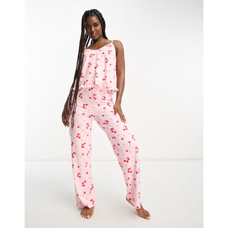 Cherry pajama pants outlet