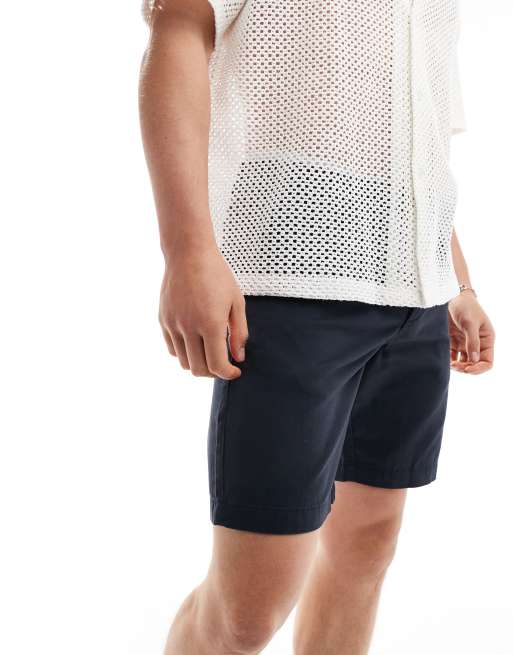 New Look Chino Shorts In Navy