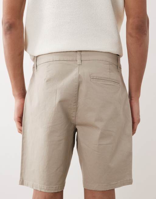 New Look chino shorts in stone, 5 of 5
