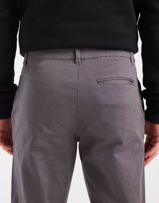 New Look - Chino slim color antracite, 4 di 5