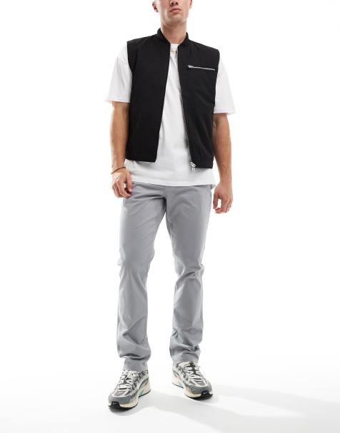 New Look - Chino slim grigio chiaro - view 1