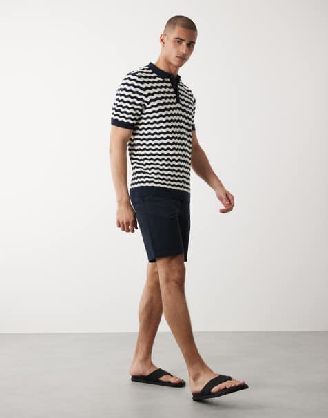 New Look - Chinoshorts in marineblauw - view 1