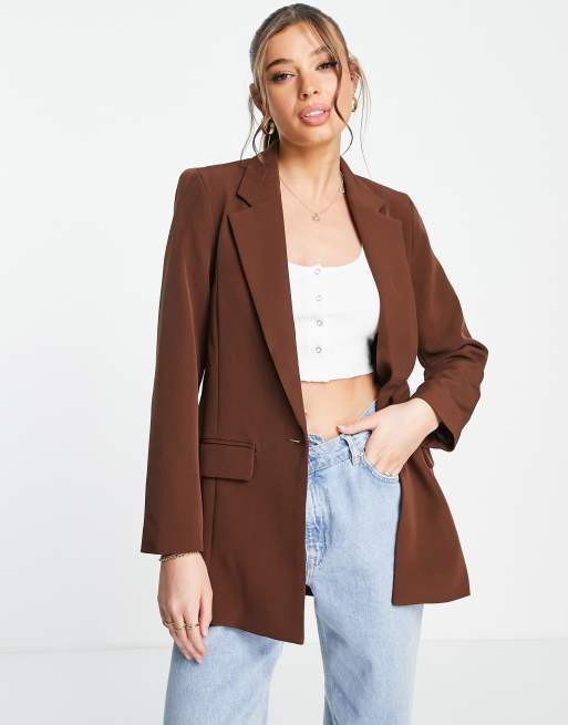 New Look – Chokladbrun oversize kavaj
