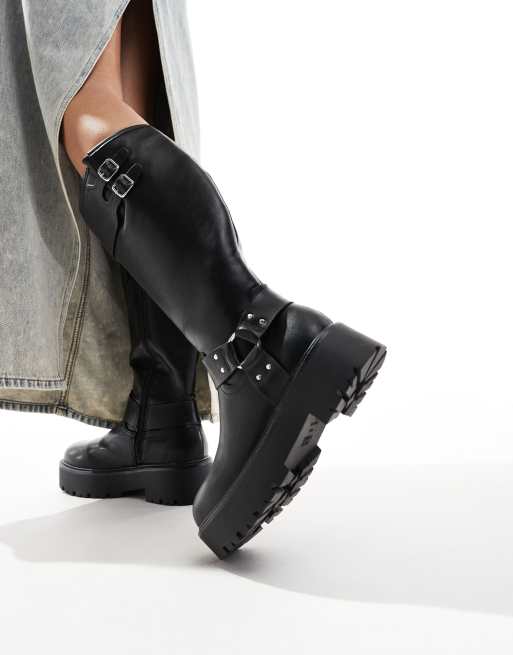 New look biker boots best sale