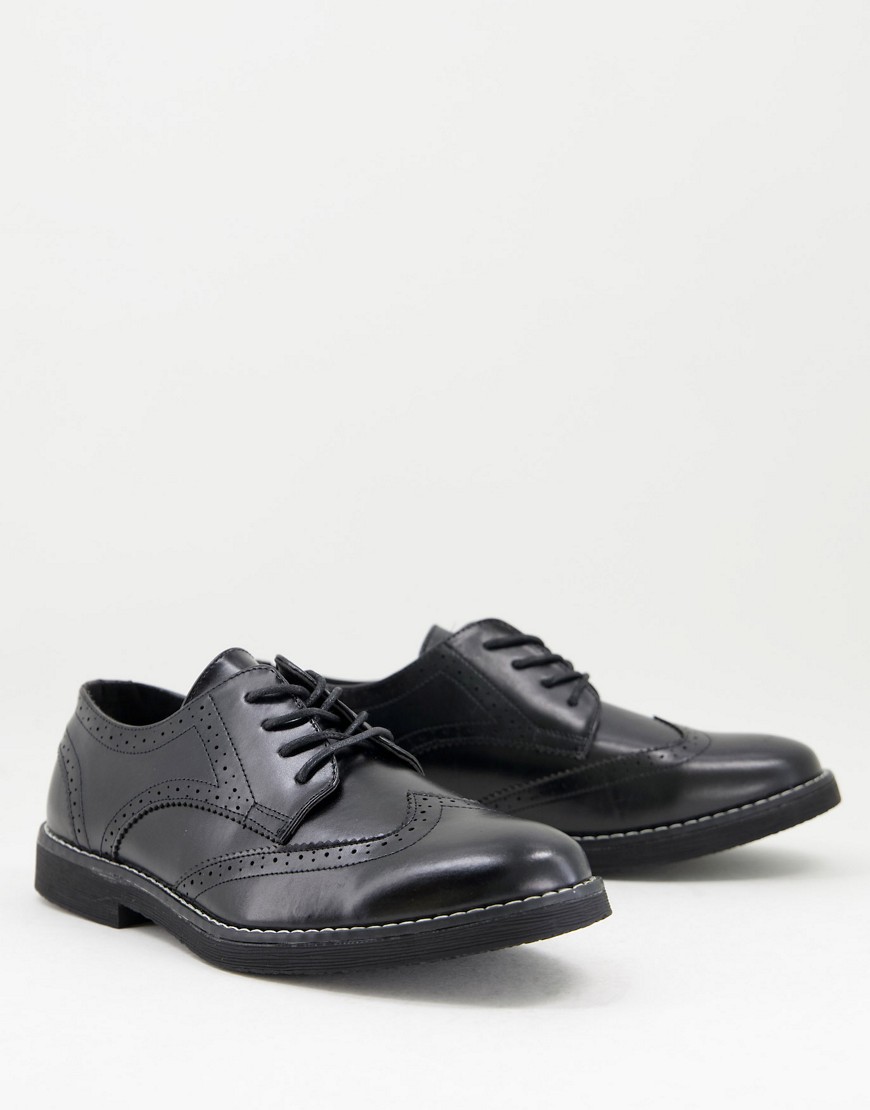 New Look Chunky Brogues In Black
