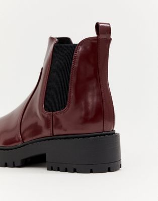 new look chunky flat chelsea boot