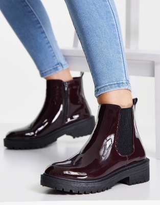 New look chunky flat hotsell chelsea boot