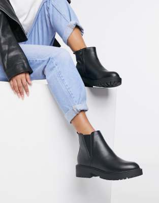 new look leather chelsea boots