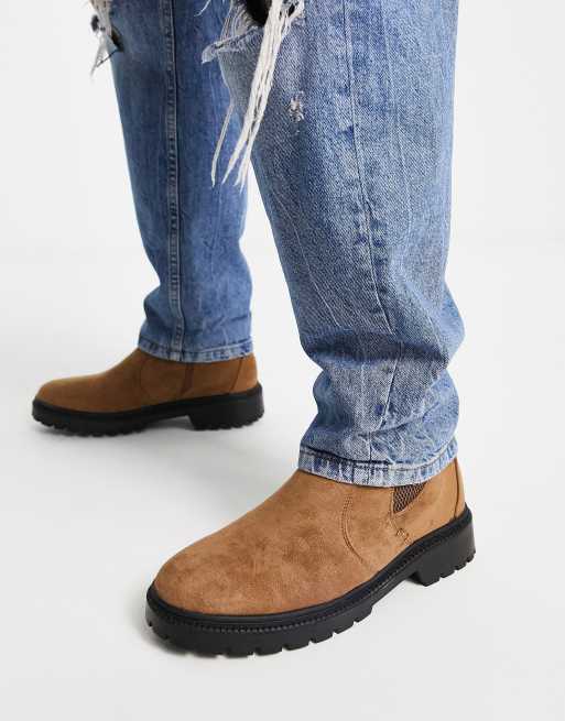 New look suede chelsea boots sale