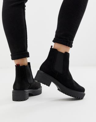 chunky boots flat