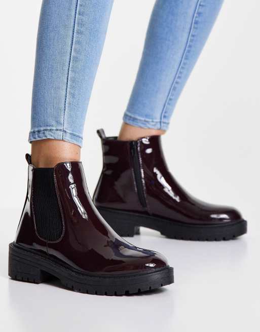 Patent boots cheap new look