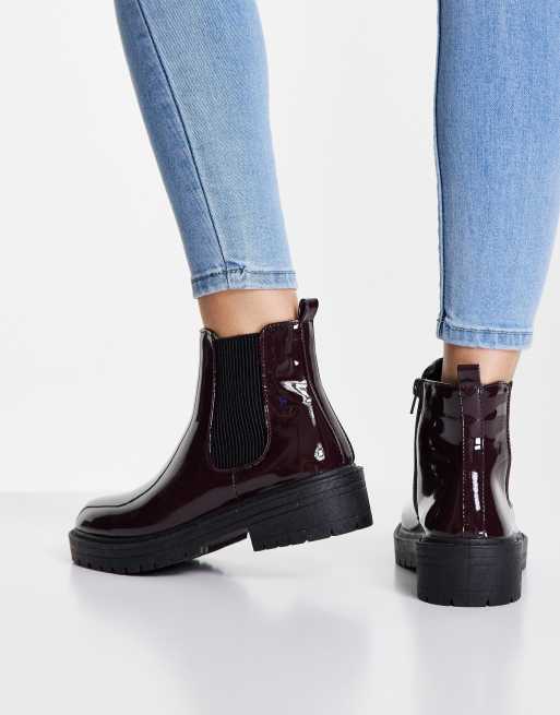 Patent boots cheap new look