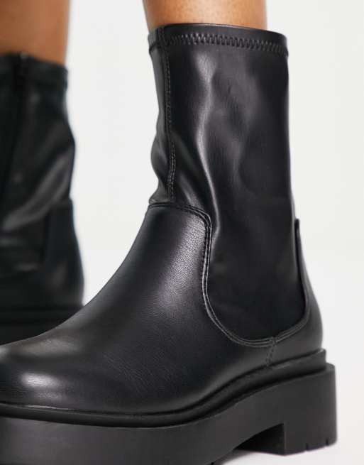 New look outlet black sock boots