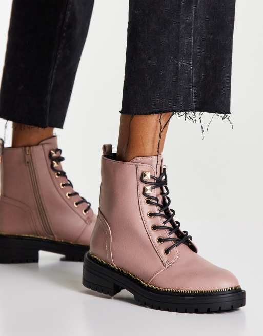 Dusty pink ankle boots hotsell