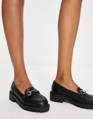 New look chunky loafers sale