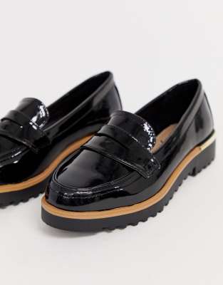new look patent loafers