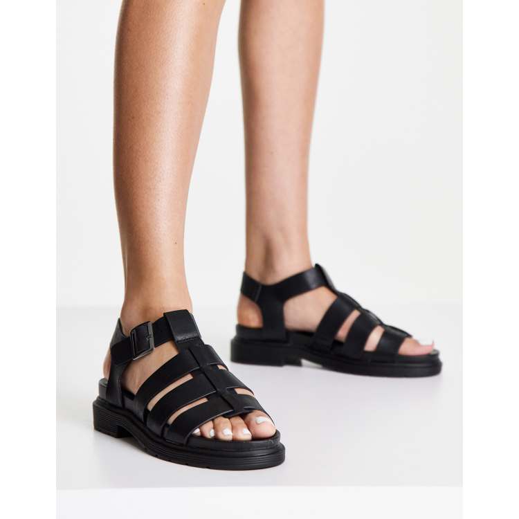 New look black deals gladiator sandals