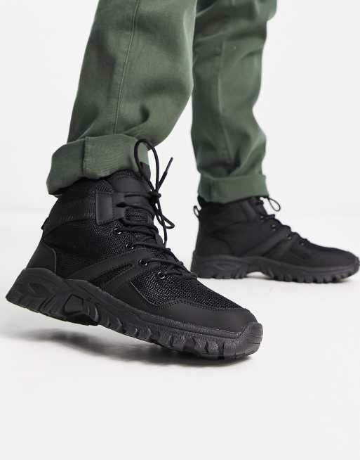 Black on sale trainer boots