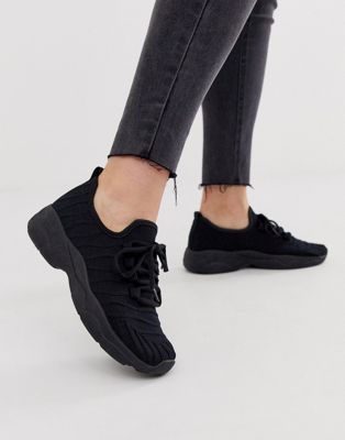New Look chunky trainers in black | ASOS