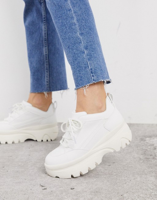 New Look chunky trainers in white