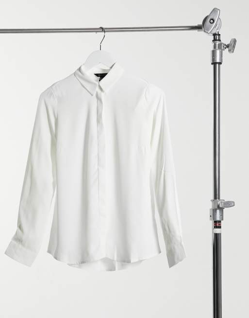 New Look classic button up shirt in white