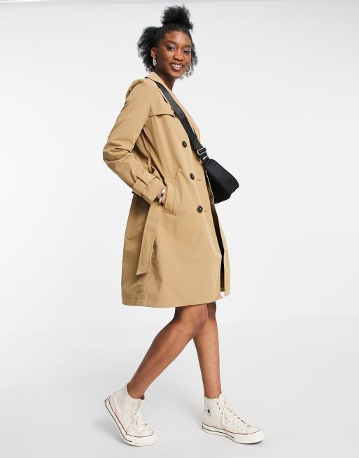 Asos camel trench clearance coat