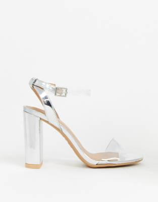 new look clear sandals