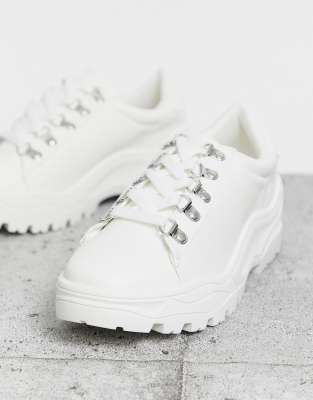 new look white sneakers