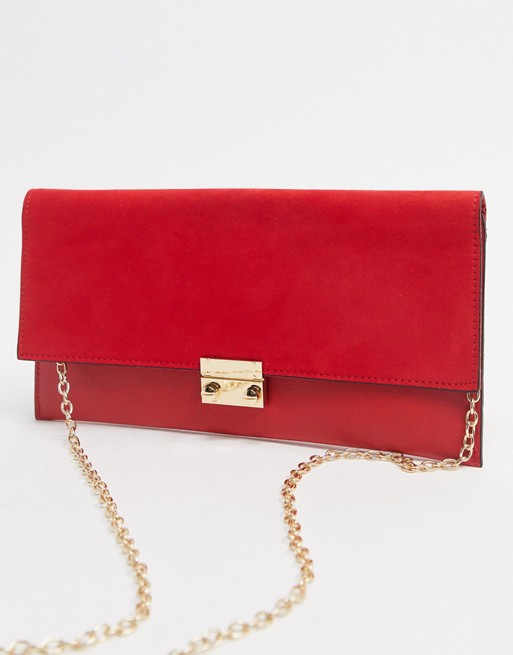 New Look clutch bag in red