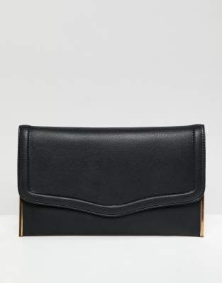 new look grey clutch bag