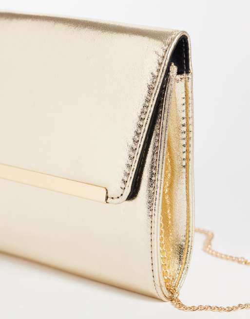 New Look clutch-taske i guld, 3 af 4