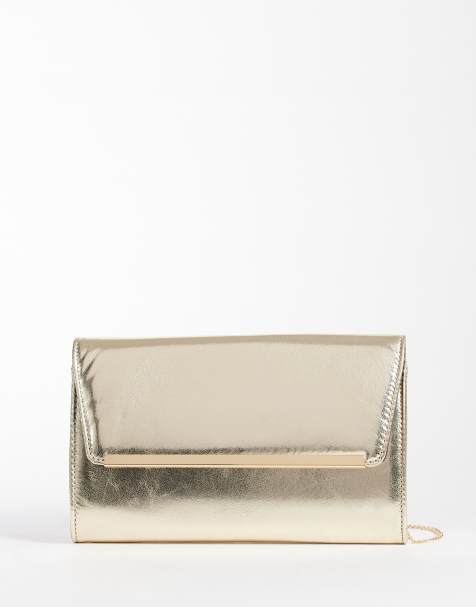 New Look clutchtas in goud - view 1