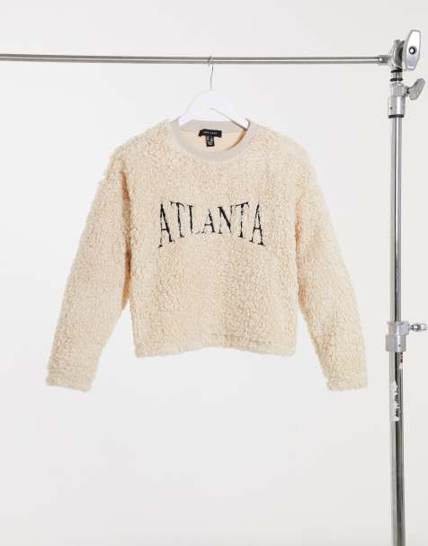 New Look co-ord Atlanta teddy sweat in cream - view 1