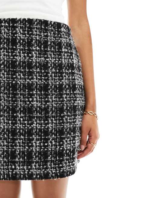 Tweed skirt clearance new look