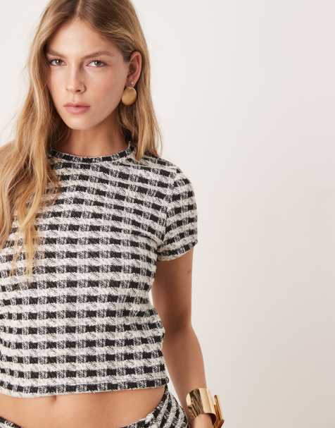 New Look co-ord boucle tee in black - view 1