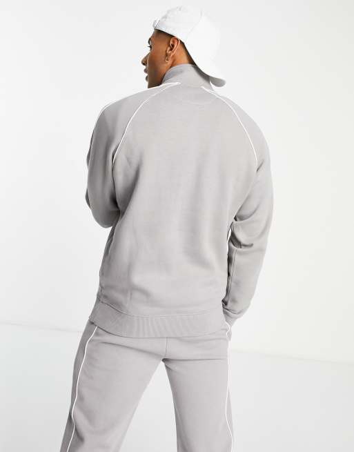 New Look co-ord funnel neck sweat in light grey, 2 of 4