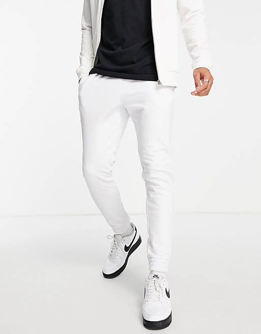 New Look co-ord joggers in white