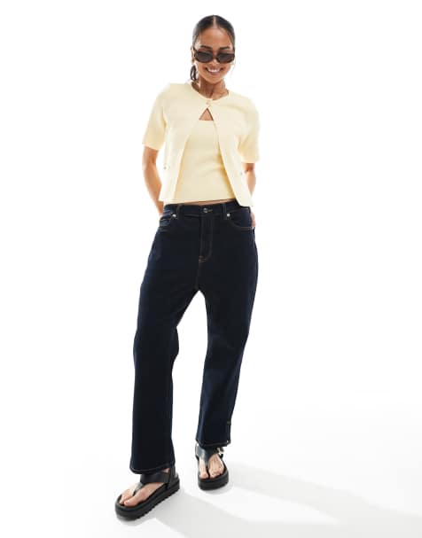 New Look - Co-ord set met vest en hemdje in geel - view 1