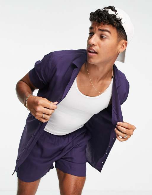 New Look co-ord short sleeve shirt with revere collar, 3 of 4