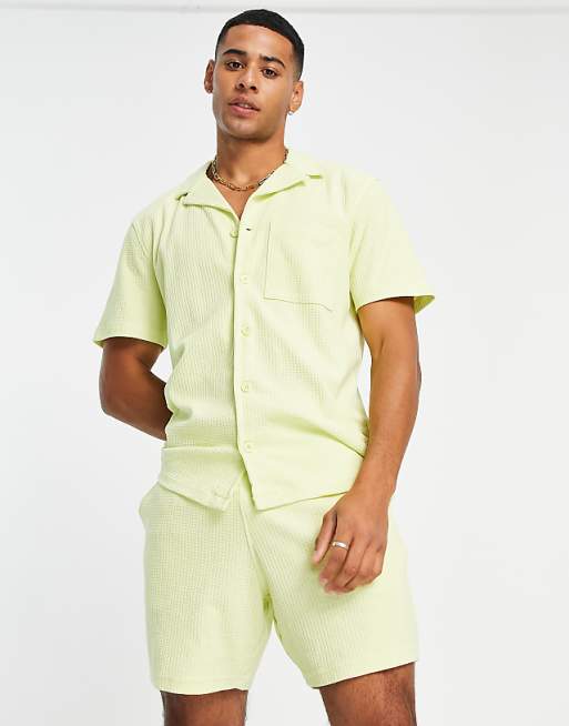 Waffel short - Lime Waffel short - Lime