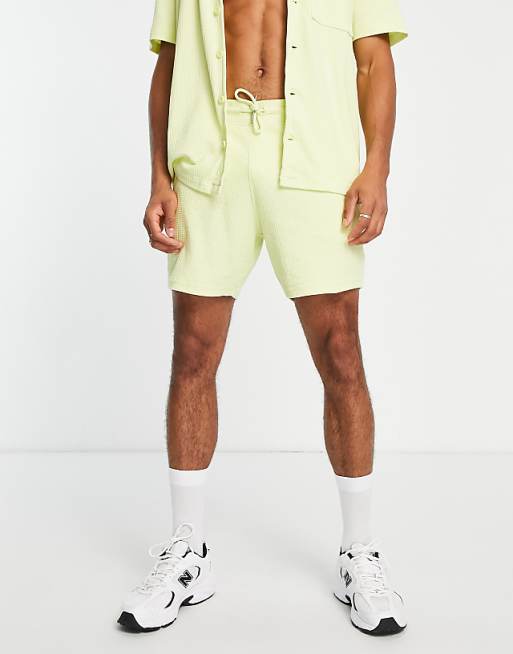 Waffel short - Lime Waffel short - Lime