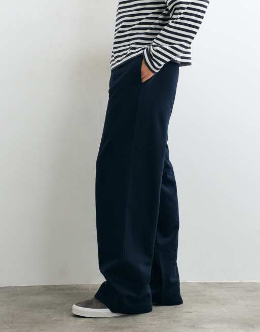 New Look co-ord wide leg jogger in navy, 2 of 5