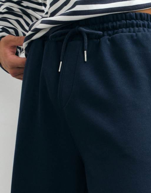 New Look co-ord wide leg jogger in navy, 5 of 5