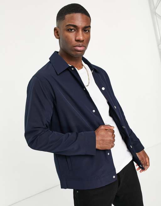 New Look coach jacket in navy | ASOS