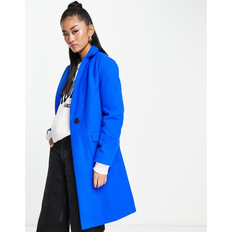 New look pale blue coat sale